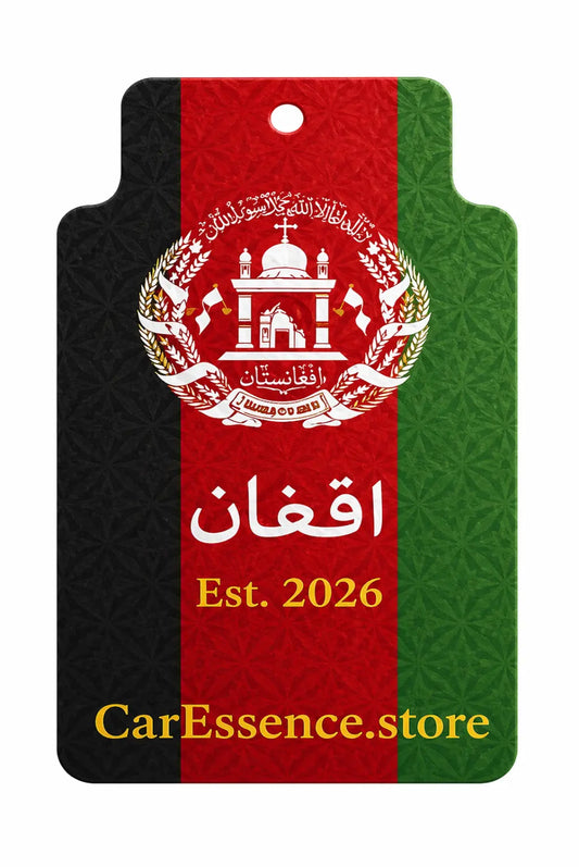 Afghanistan Flag Car Air Freshener - CarEssence