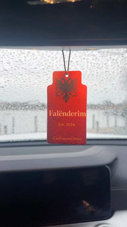 Albania Flag Car Air Freshener CarEssence