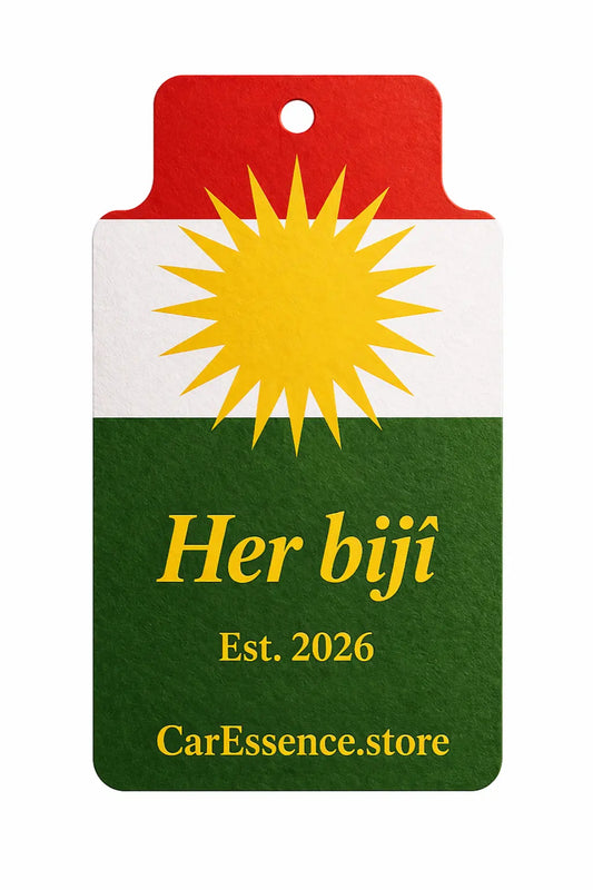 Kurdistan Flag Car Air Freshener CarEssence
