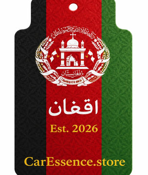 Afghanistan Flag Car Air Freshener - CarEssence