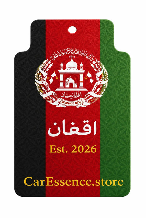 Afghanistan Flag Car Air Freshener - CarEssence