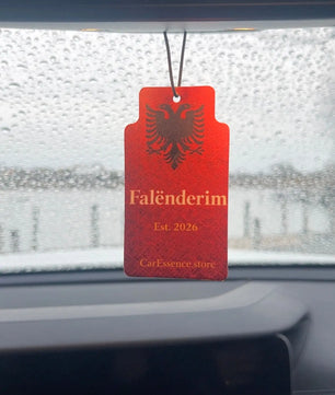 Albania Flag Car Air Freshener CarEssence