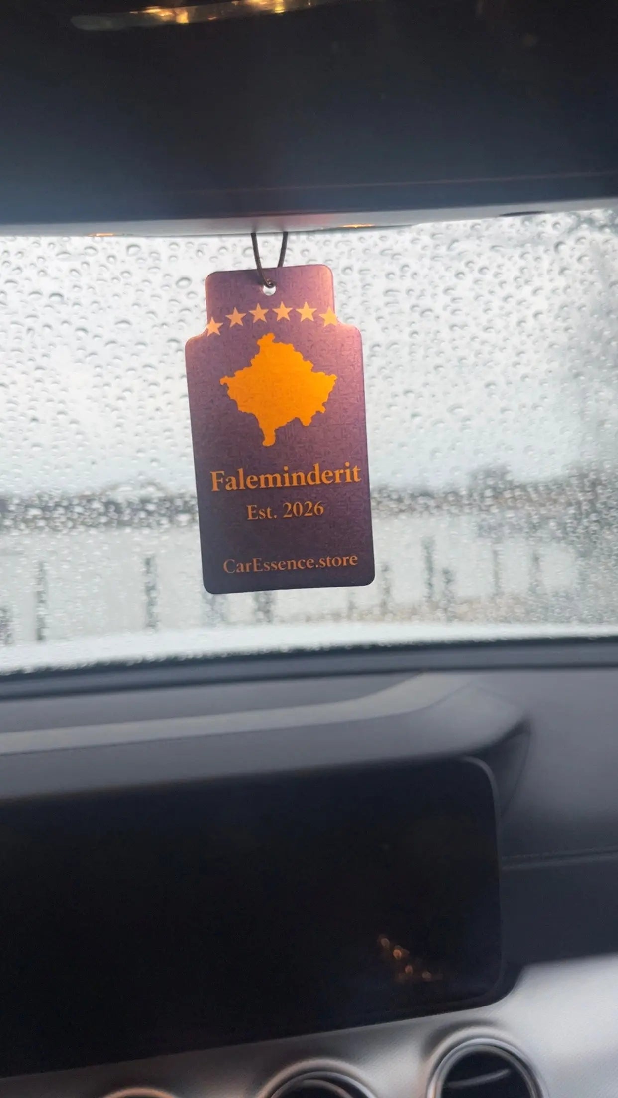 Kosovo Flag Car Air Freshener CarEssence