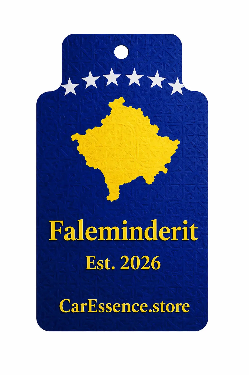 Kosovo Flag Car Air Freshener CarEssence