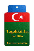 Azerbaijan Flag Car Air Freshener CarEssence