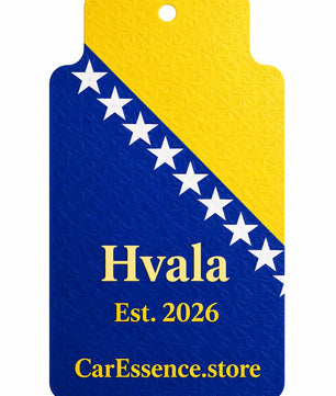 Bosnia Flag Car Air Freshener CarEssence