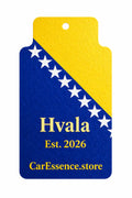 Bosnia Flag Car Air Freshener CarEssence