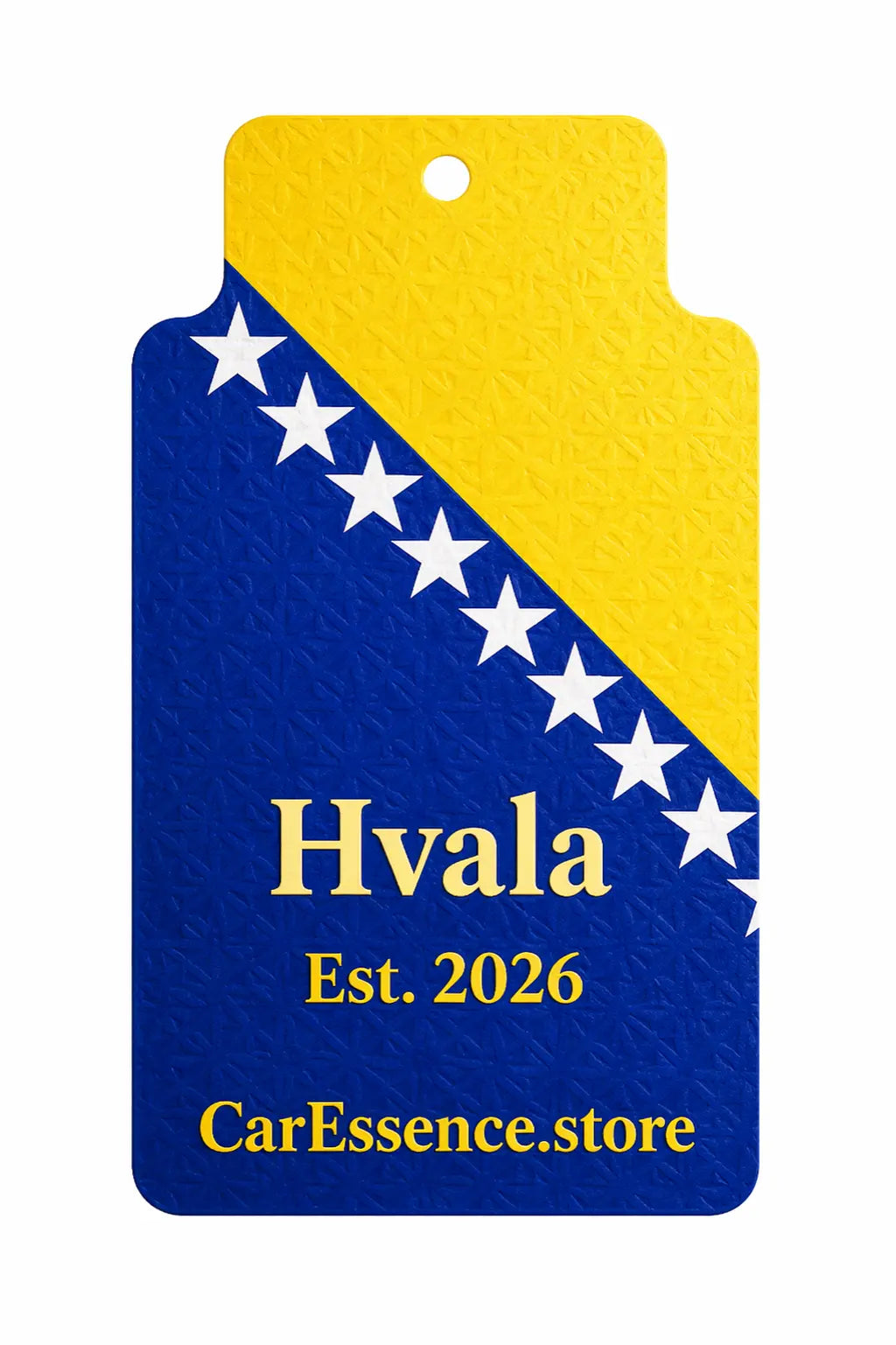 Bosnia Flag Car Air Freshener CarEssence
