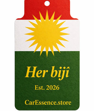 Kurdistan Flag Car Air Freshener CarEssence